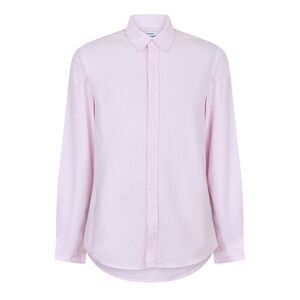 Peter Werth Mens Pinstripe Regular Long-Sleeved Shirt / Pink/White